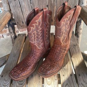 Tony Lama full quill ostrich boots